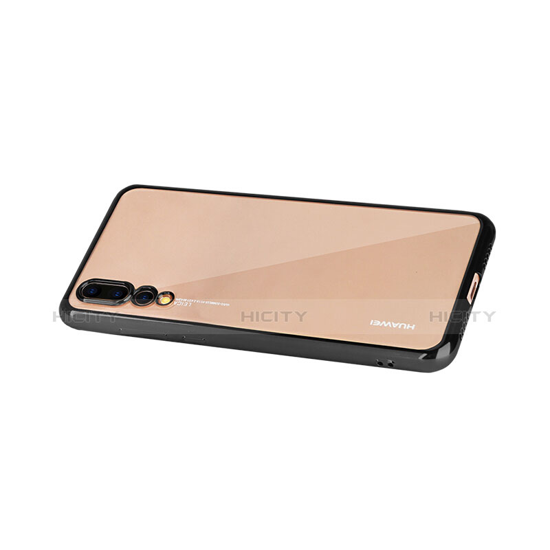 Custodia Lusso Alluminio Laterale Specchio Cover M04 per Huawei P20 Pro