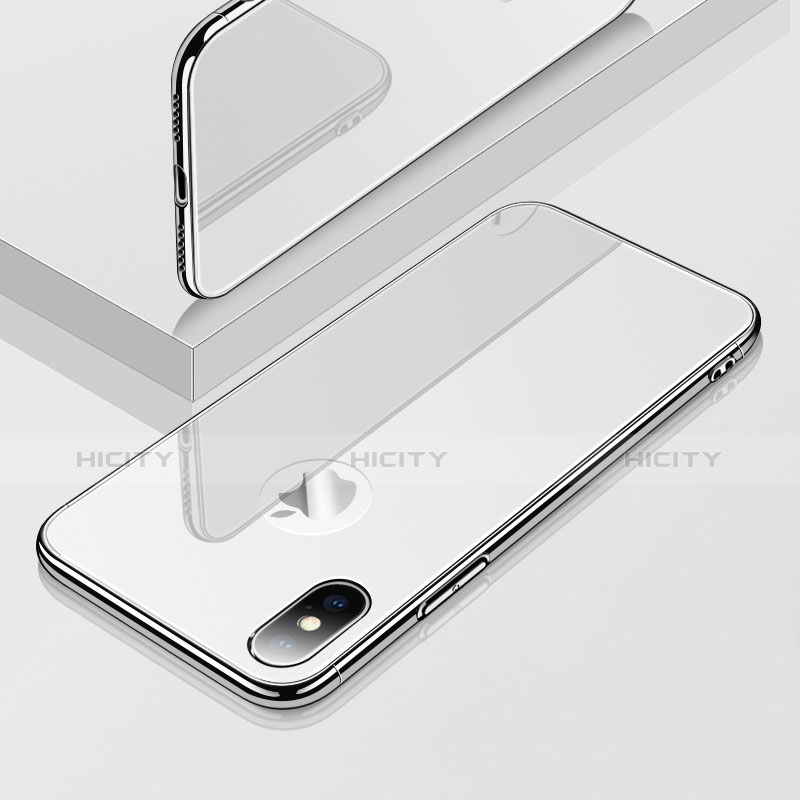 Custodia Lusso Alluminio Laterale Specchio Cover per Apple iPhone Xs