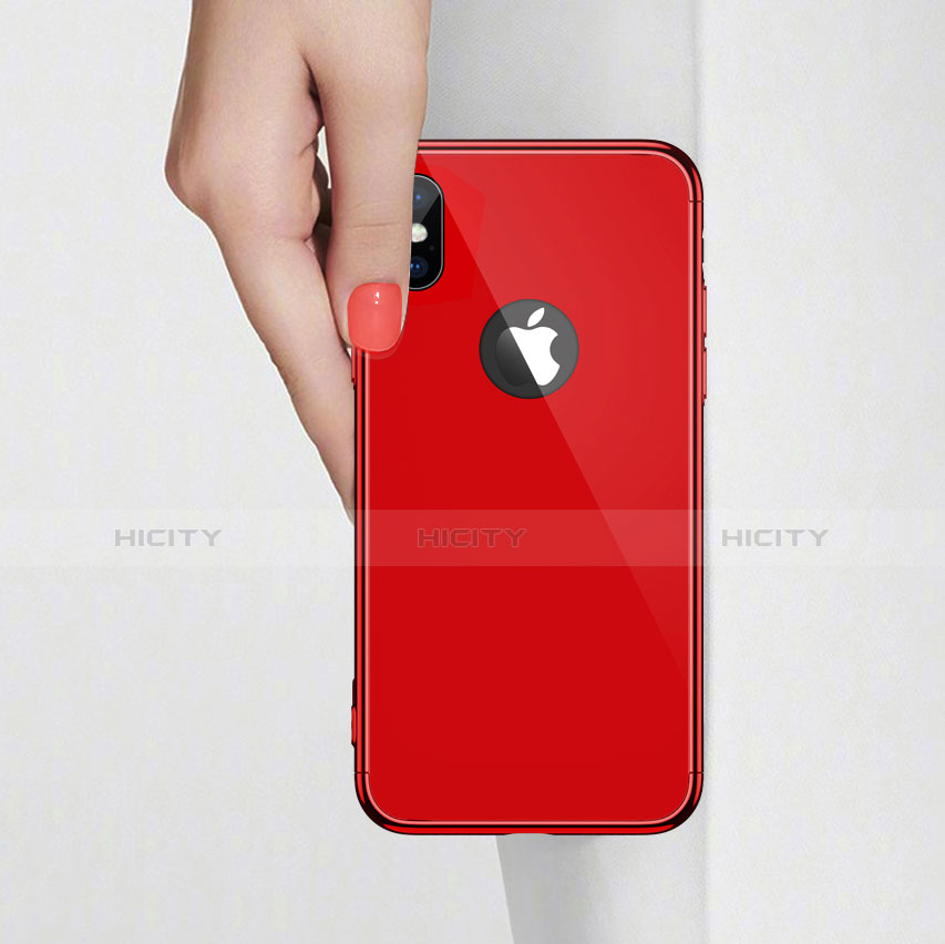 Custodia Lusso Alluminio Laterale Specchio Cover per Apple iPhone Xs Max