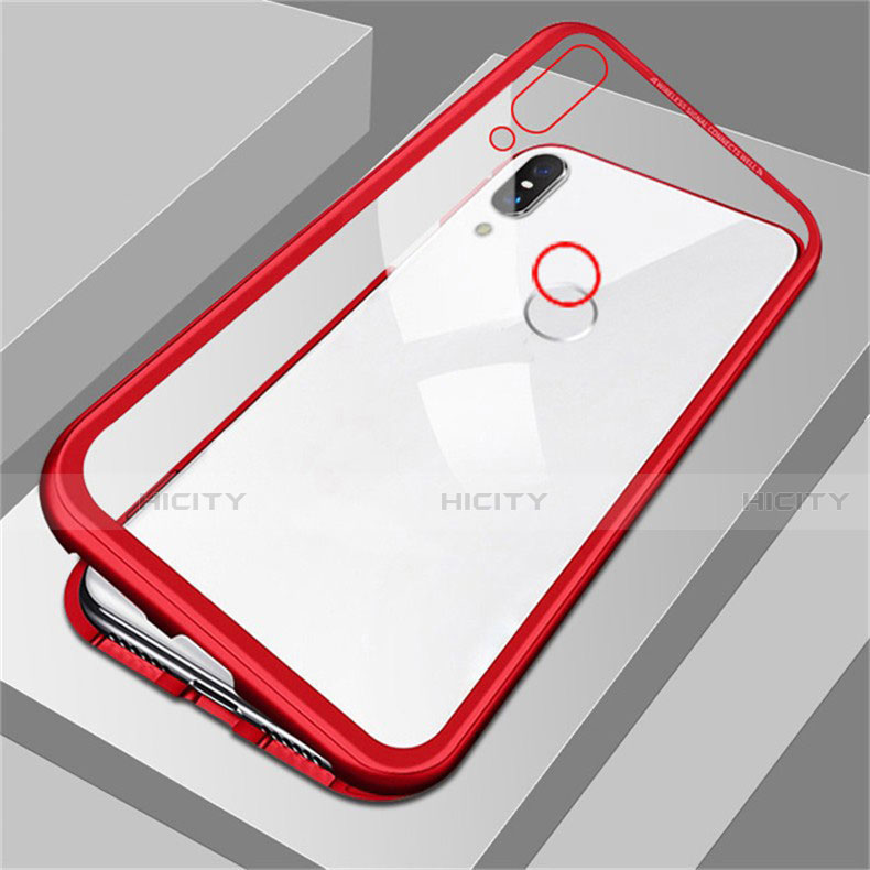 Custodia Lusso Alluminio Laterale Specchio Cover per Huawei Honor 8X Rosso