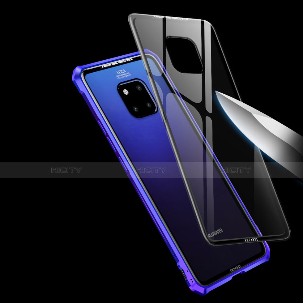 Custodia Lusso Alluminio Laterale Specchio Cover per Huawei Mate 20 X