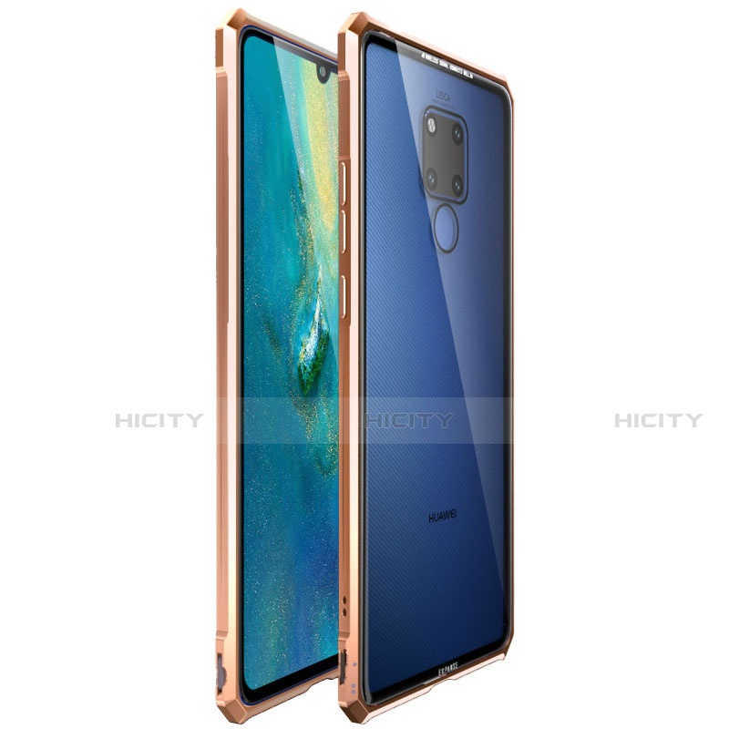 Custodia Lusso Alluminio Laterale Specchio Cover per Huawei Mate 20 X 5G