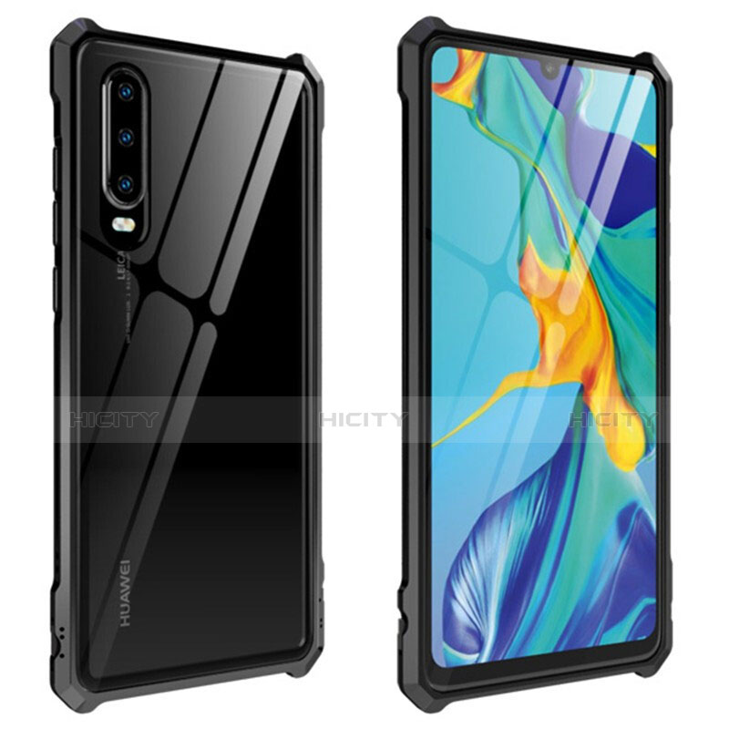 Custodia Lusso Alluminio Laterale Specchio Cover per Huawei P30