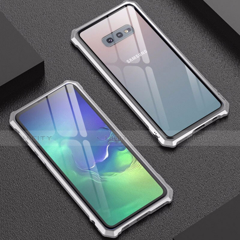 Custodia Lusso Alluminio Laterale Specchio Cover per Samsung Galaxy S10e