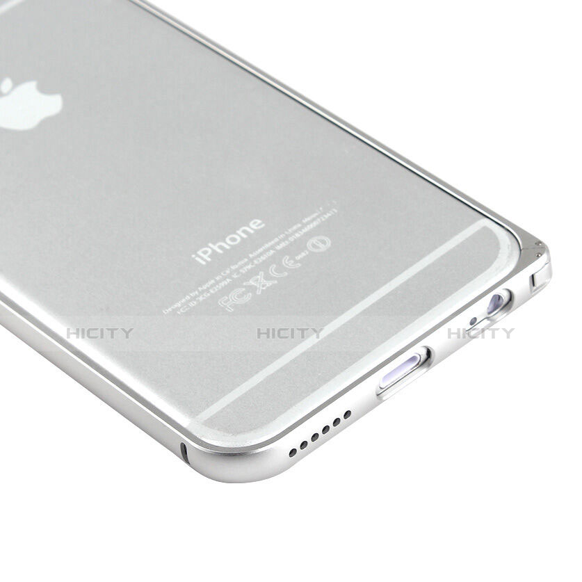 Custodia Lusso Laterale Alluminio per Apple iPhone 6 Plus Argento