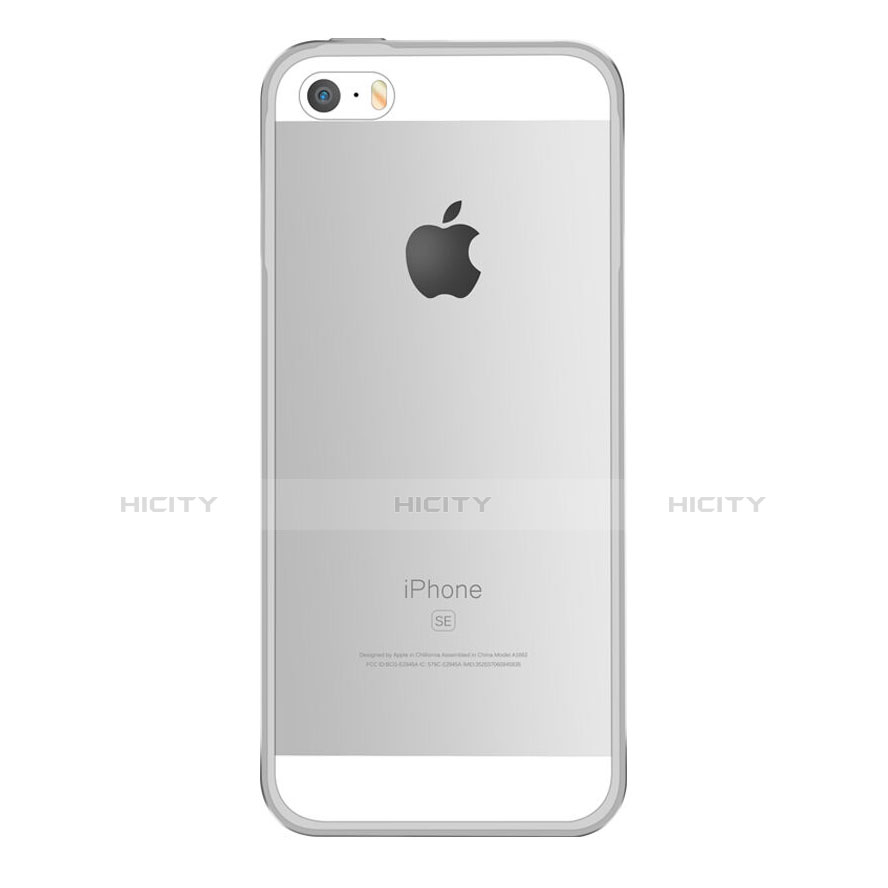 Custodia Lusso Laterale Alluminio per Apple iPhone SE Argento