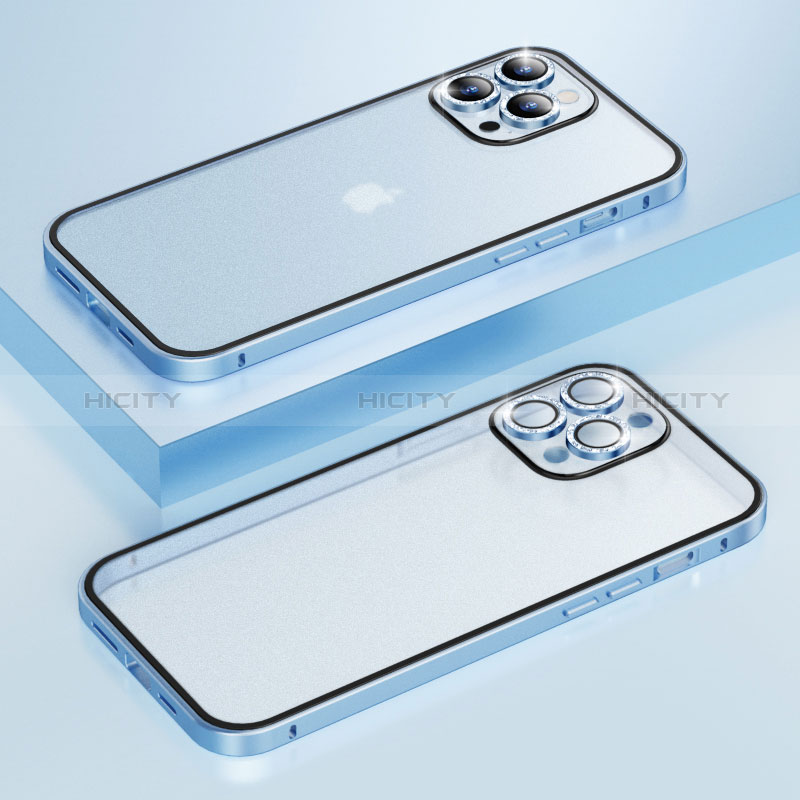Custodia Lusso Metallo Laterale e Plastica Cover Bling-Bling LF1 per Apple iPhone 13 Pro