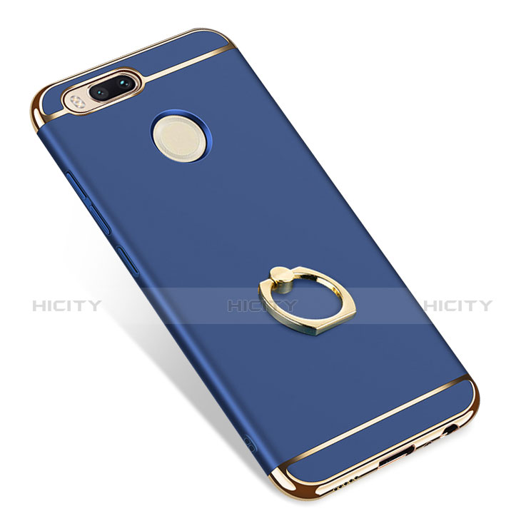 Custodia Lusso Metallo Laterale e Plastica Cover con Anello Supporto A01 per Xiaomi Mi 5X