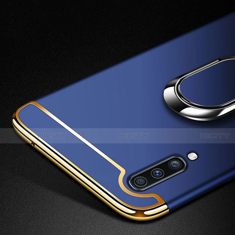 Custodia Lusso Metallo Laterale e Plastica Cover con Anello Supporto e Cordoncino per Samsung Galaxy A70