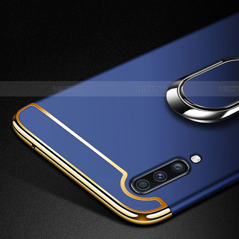 Custodia Lusso Metallo Laterale e Plastica Cover con Anello Supporto e Cordoncino per Samsung Galaxy A90 5G