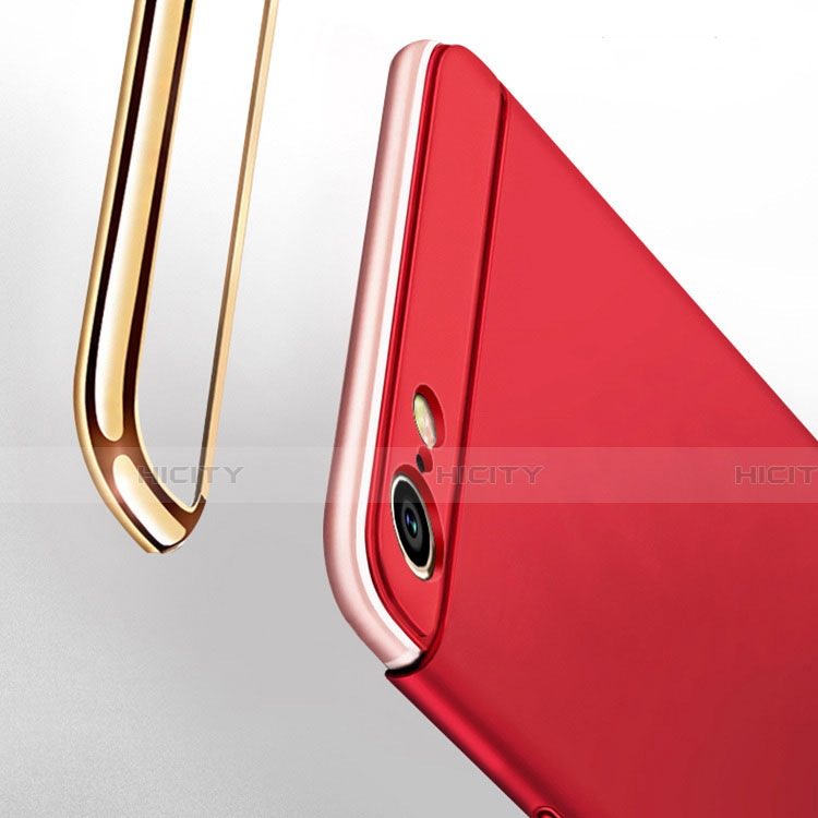 Custodia Lusso Metallo Laterale e Plastica Cover con Anello Supporto T01 per Huawei Honor 20 Lite