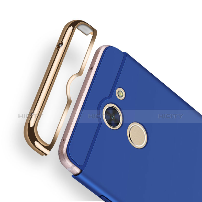 Custodia Lusso Metallo Laterale e Plastica Cover con Cordoncino per Huawei Enjoy 7 Plus