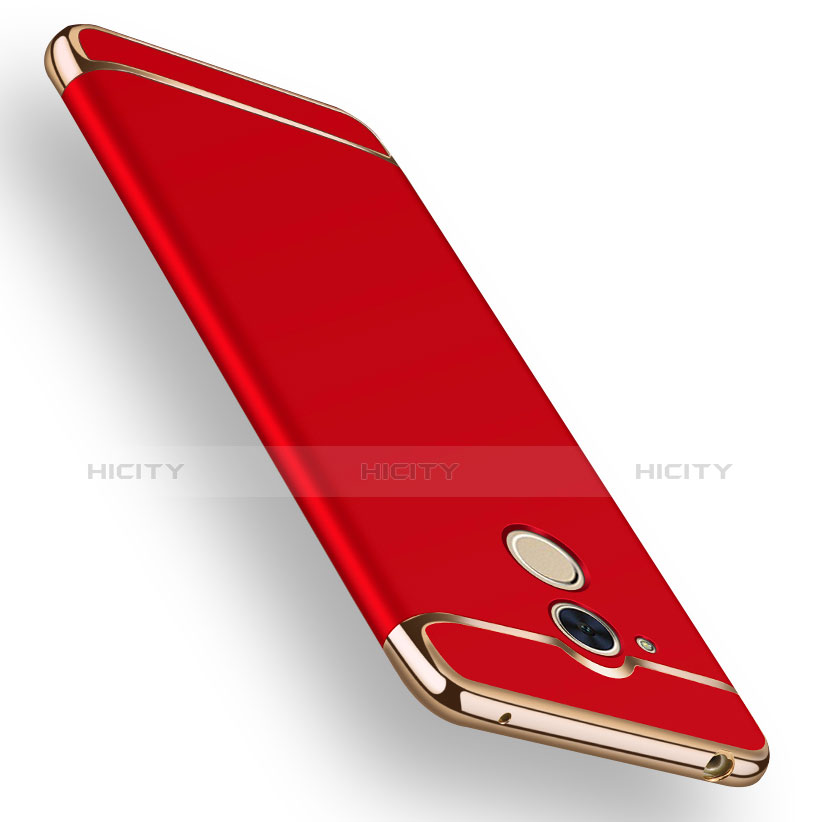 Custodia Lusso Metallo Laterale e Plastica Cover con Cordoncino per Huawei Enjoy 7 Plus