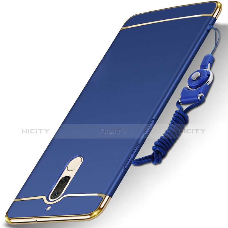 Custodia Lusso Metallo Laterale e Plastica Cover con Cordoncino per Huawei Mate 10 Lite