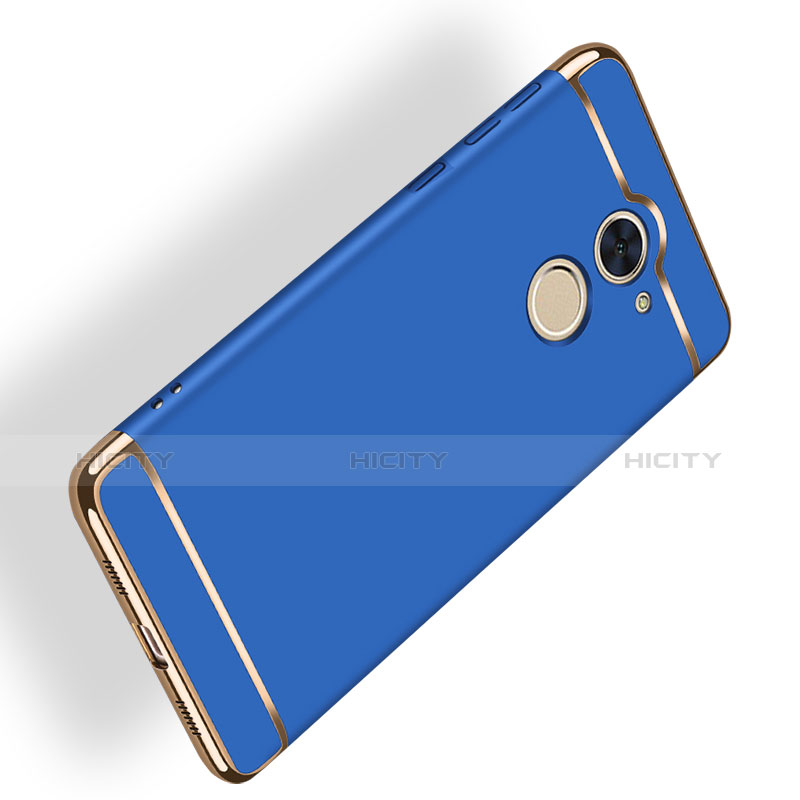 Custodia Lusso Metallo Laterale e Plastica Cover con Cordoncino per Huawei Y7 Prime