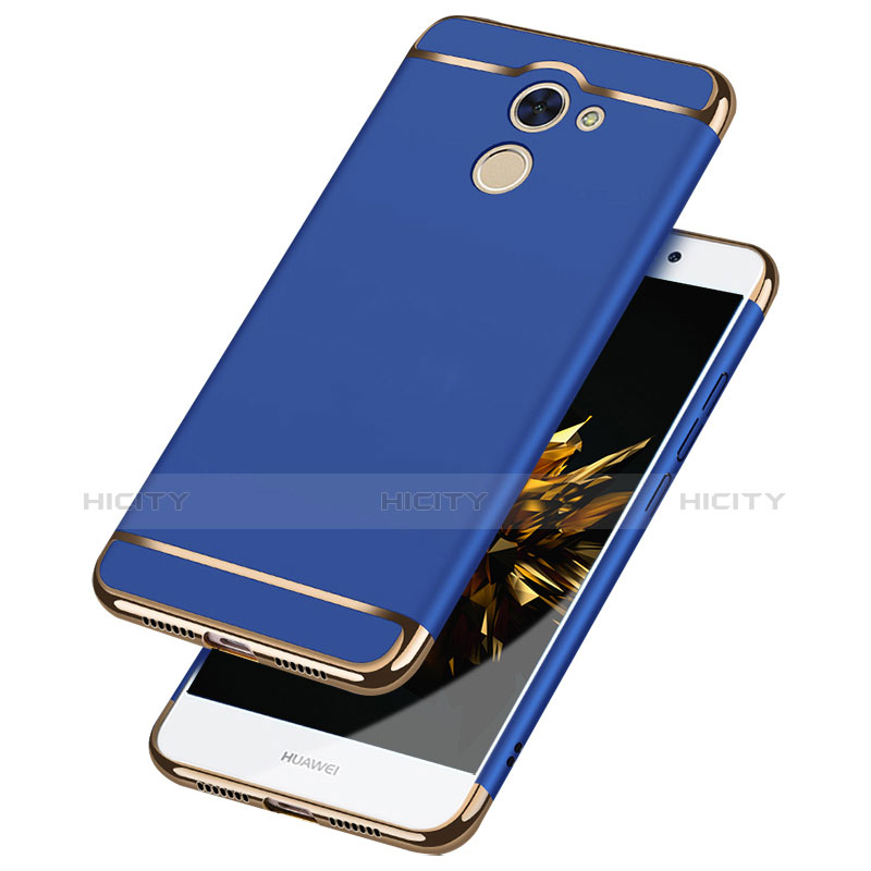 Custodia Lusso Metallo Laterale e Plastica Cover con Cordoncino per Huawei Y7 Prime