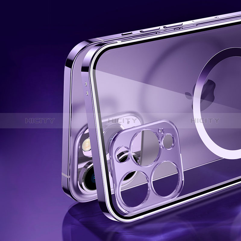 Custodia Lusso Metallo Laterale e Plastica Cover con Mag-Safe Magnetic JB1 per Apple iPhone 13