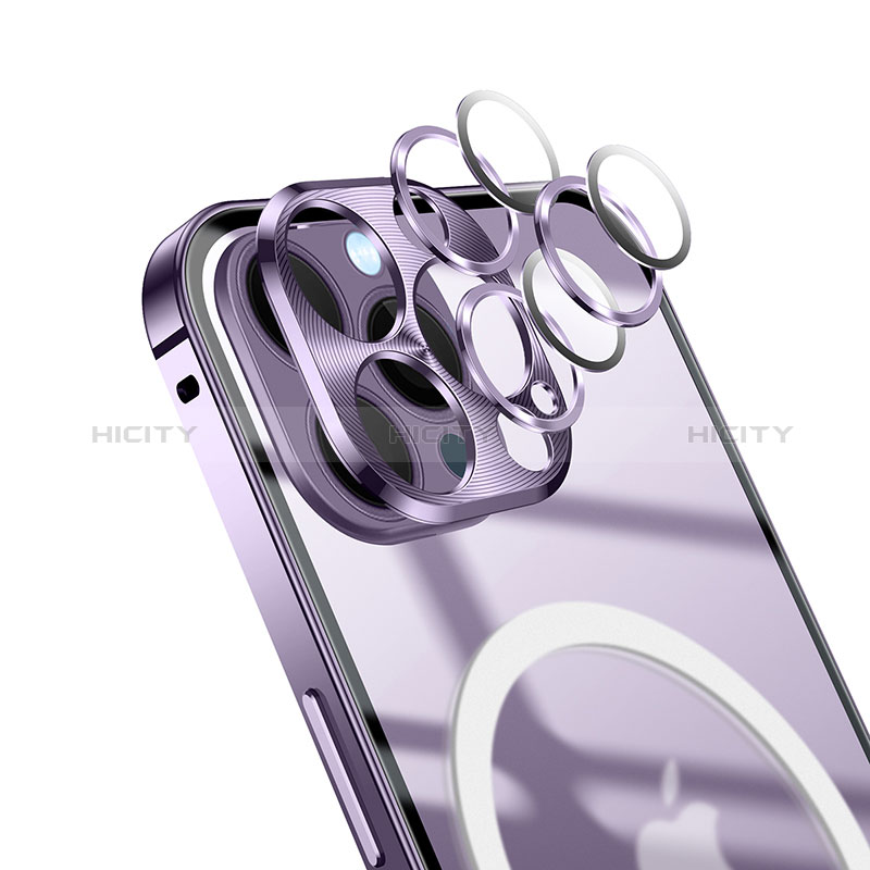 Custodia Lusso Metallo Laterale e Plastica Cover con Mag-Safe Magnetic LK1 per Apple iPhone 15