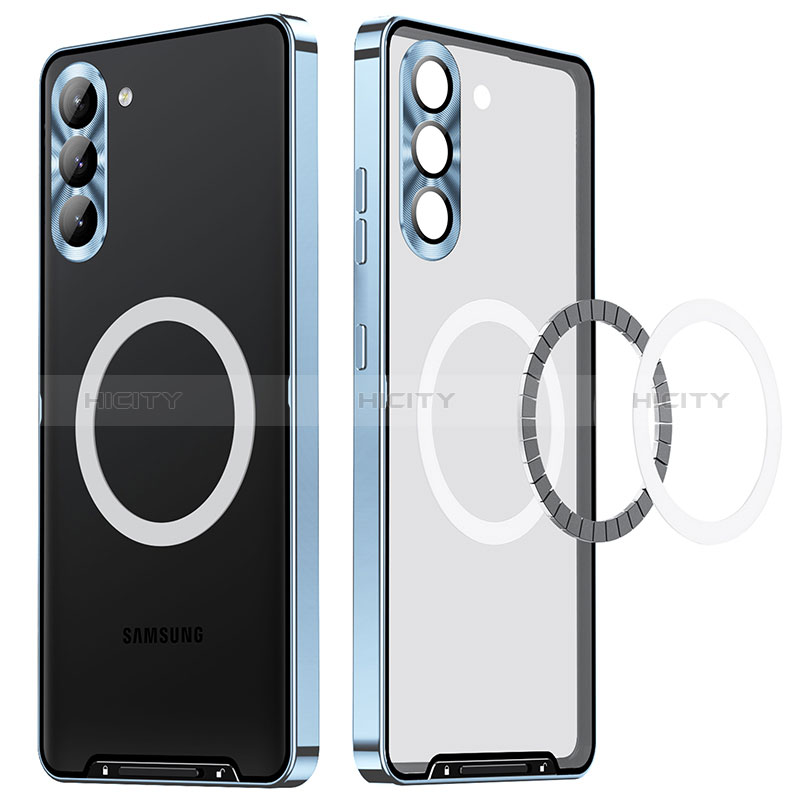 Custodia Lusso Metallo Laterale e Plastica Cover con Mag-Safe Magnetic LK1 per Samsung Galaxy S23 5G