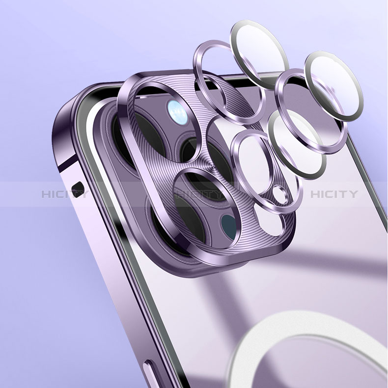 Custodia Lusso Metallo Laterale e Plastica Cover con Mag-Safe Magnetic LK2 per Apple iPhone 14 Pro