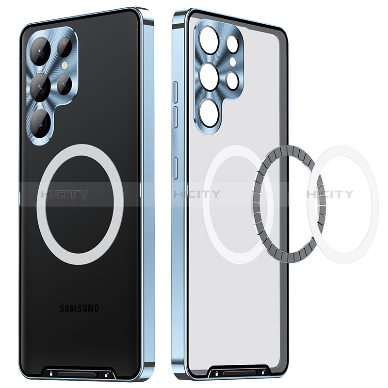 Custodia Lusso Metallo Laterale e Plastica Cover con Mag-Safe Magnetic LK2 per Samsung Galaxy S24 Ultra 5G