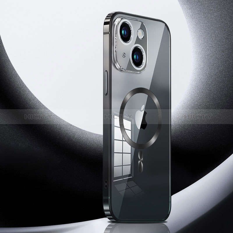 Custodia Lusso Metallo Laterale e Plastica Cover con Mag-Safe Magnetic LK3 per Apple iPhone 13
