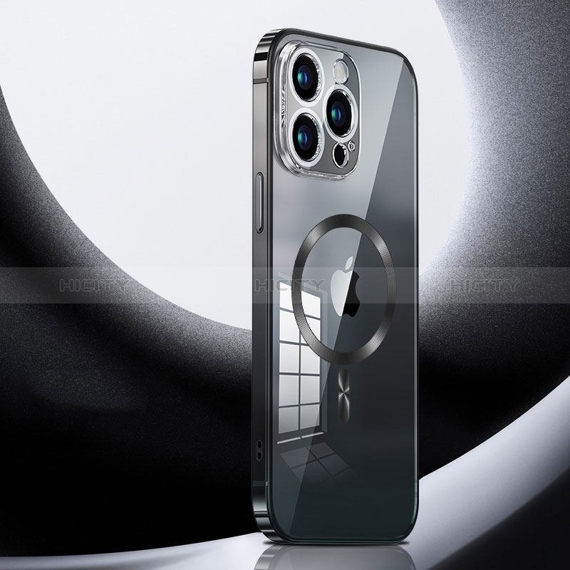 Custodia Lusso Metallo Laterale e Plastica Cover con Mag-Safe Magnetic LK3 per Apple iPhone 13 Pro