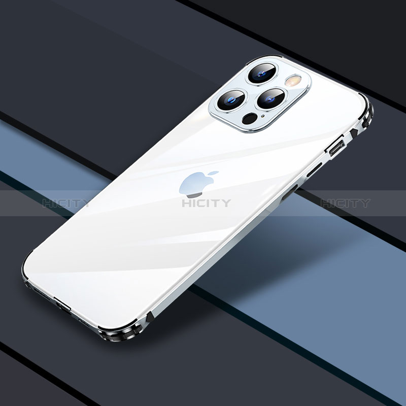 Custodia Lusso Metallo Laterale e Plastica Cover JL4 per Apple iPhone 13 Pro
