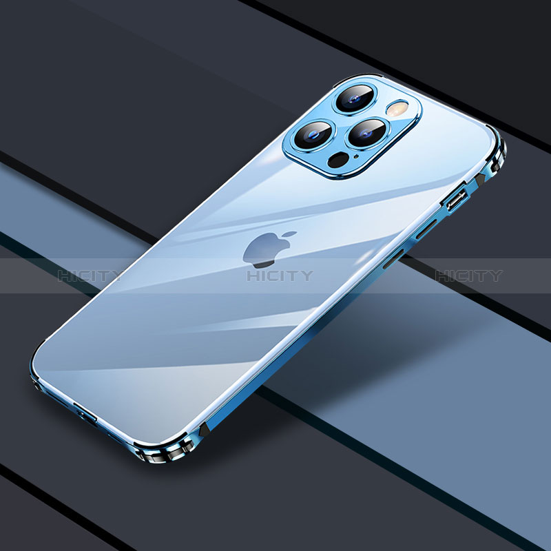 Custodia Lusso Metallo Laterale e Plastica Cover JL4 per Apple iPhone 13 Pro