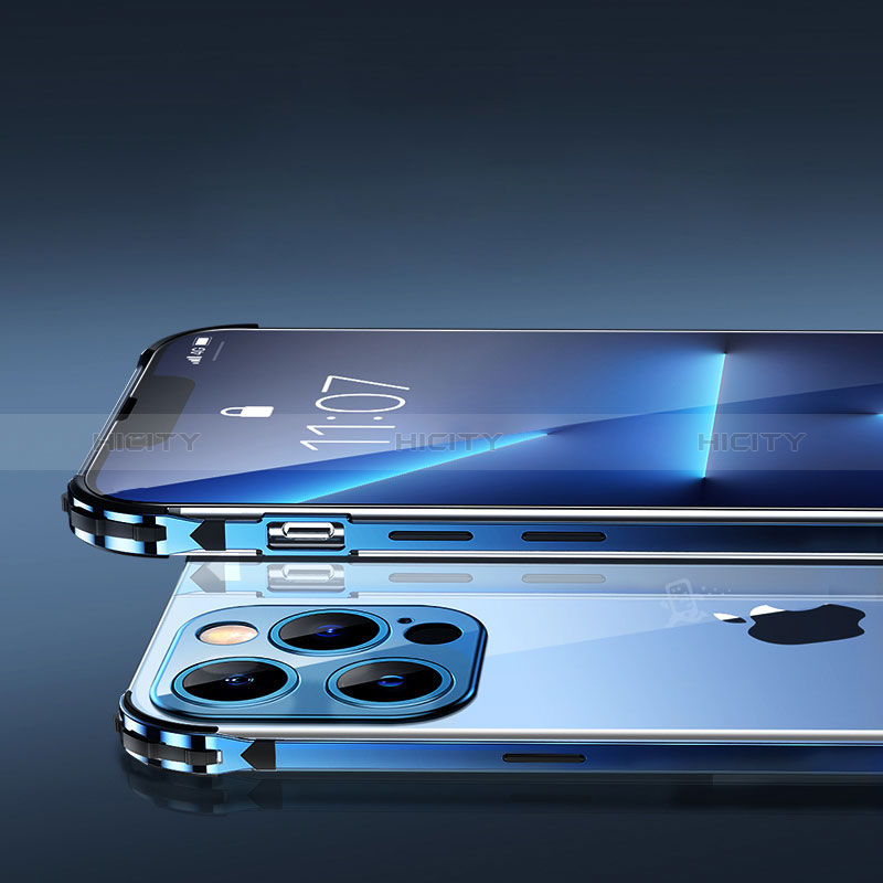 Custodia Lusso Metallo Laterale e Plastica Cover JL4 per Apple iPhone 13 Pro