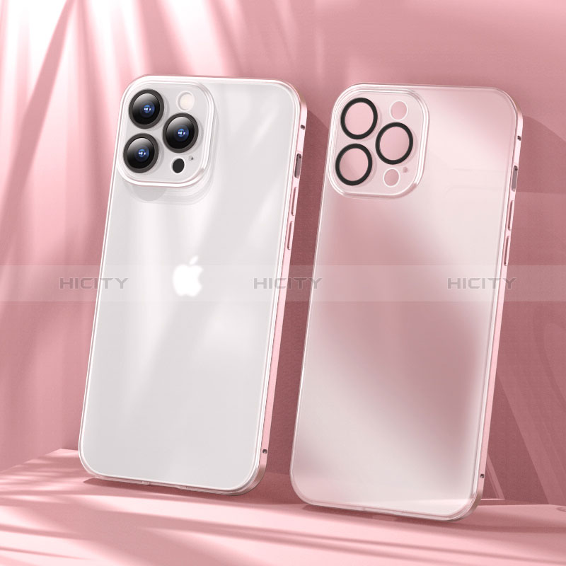 Custodia Lusso Metallo Laterale e Plastica Cover LF1 per Apple iPhone 13 Pro