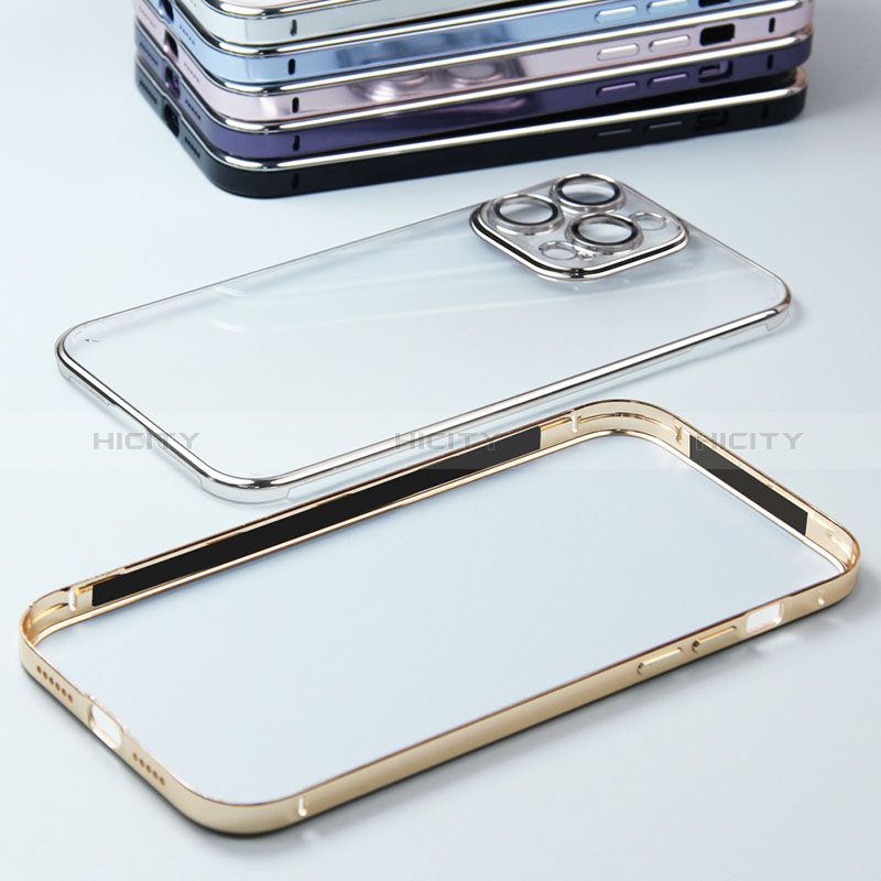 Custodia Lusso Metallo Laterale e Plastica Cover LF5 per Apple iPhone 13 Pro Max