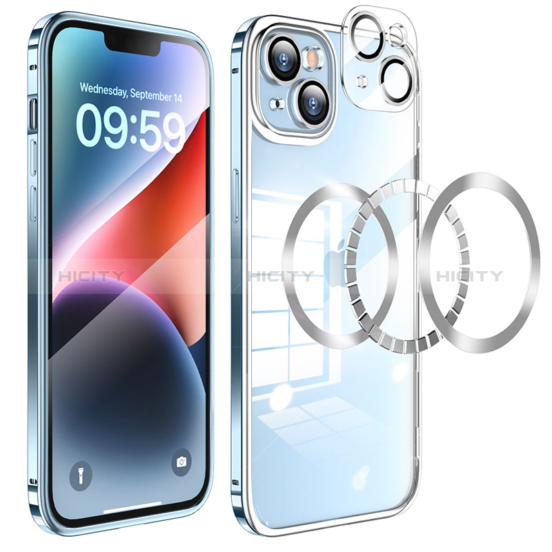 Custodia Lusso Metallo Laterale e Plastica Cover LF5 per Apple iPhone 14