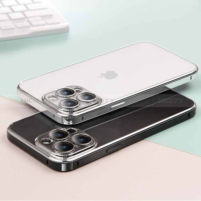 Custodia Lusso Metallo Laterale e Plastica Cover LF5 per Apple iPhone 15 Pro Max