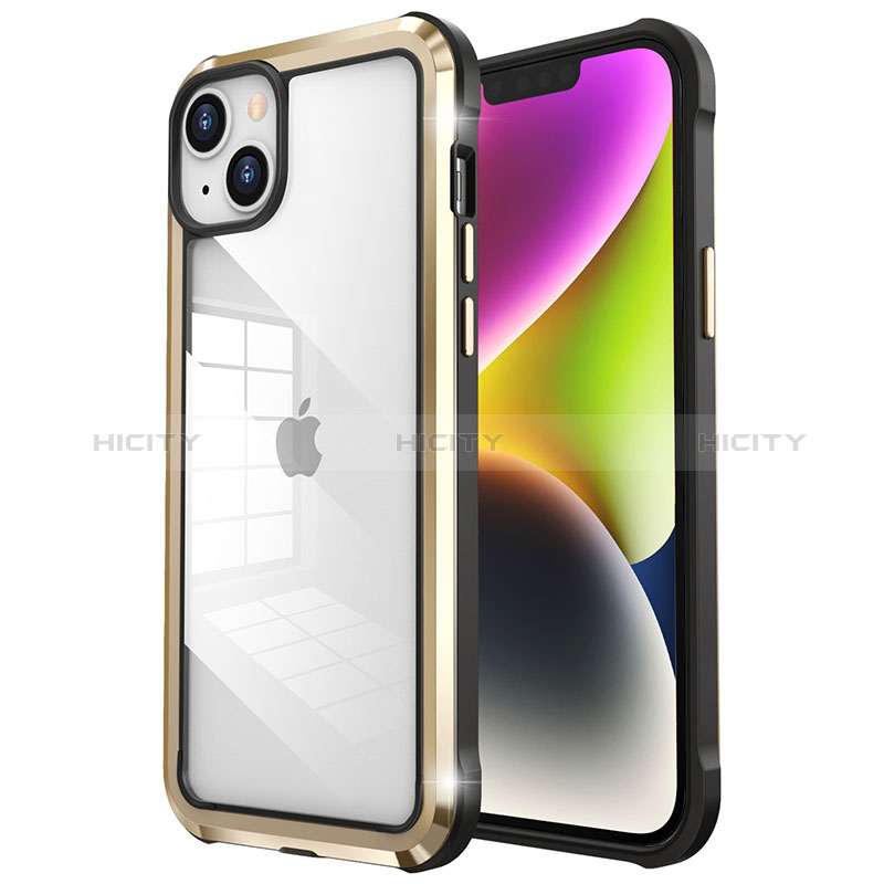 Custodia Lusso Metallo Laterale e Plastica Cover LF6 per Apple iPhone 14