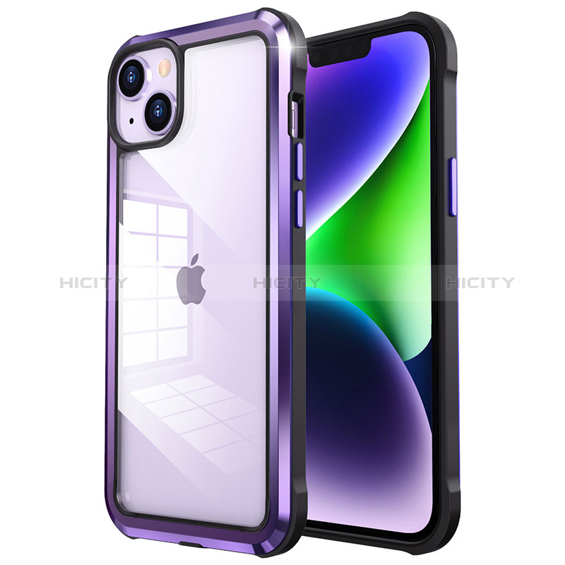 Custodia Lusso Metallo Laterale e Plastica Cover LF6 per Apple iPhone 14