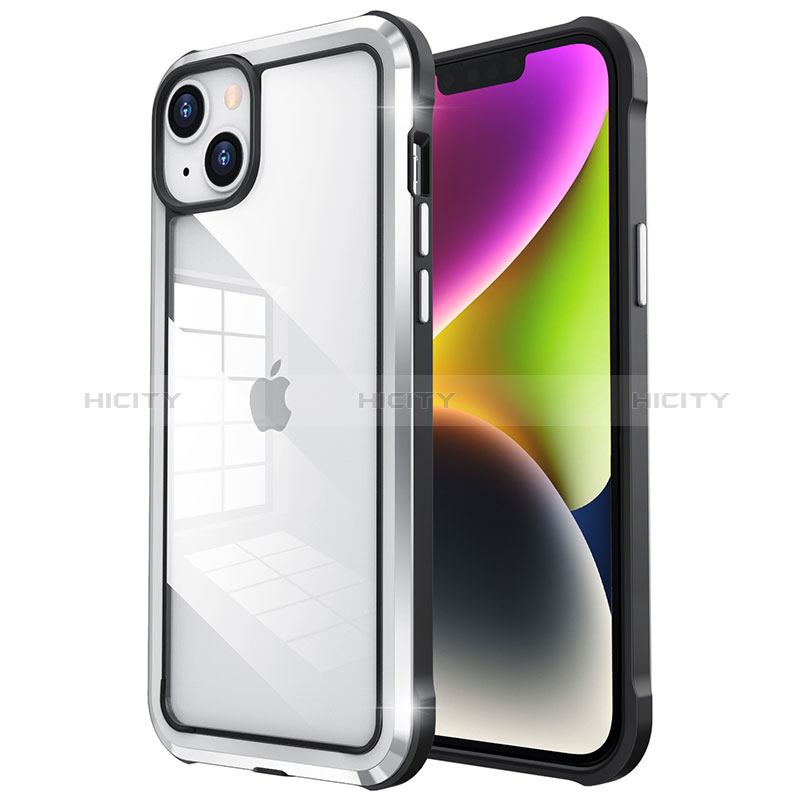 Custodia Lusso Metallo Laterale e Plastica Cover LF6 per Apple iPhone 14 Plus