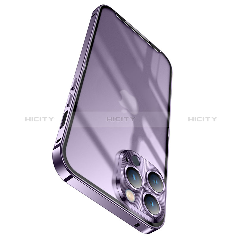 Custodia Lusso Metallo Laterale e Plastica Cover LO1 per Apple iPhone 14 Pro