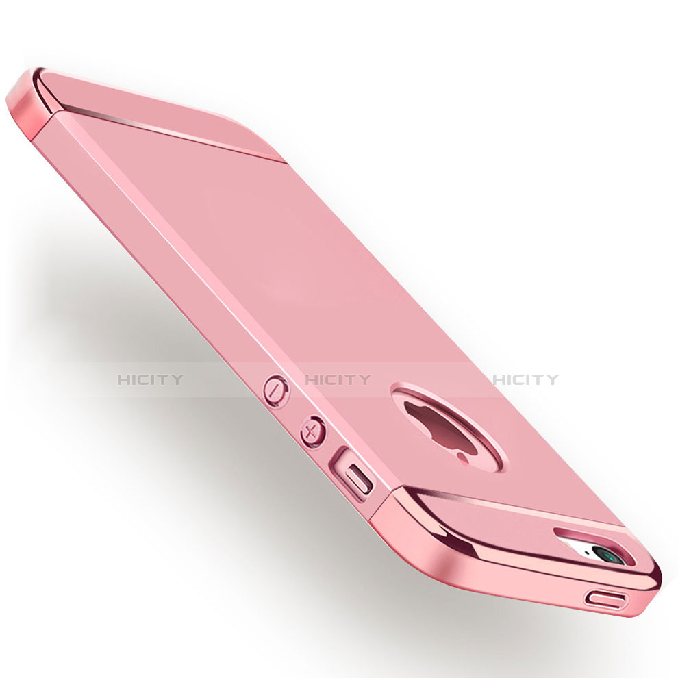 Custodia Lusso Metallo Laterale e Plastica Cover M01 per Apple iPhone 5