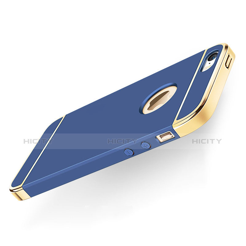 Custodia Lusso Metallo Laterale e Plastica Cover M01 per Apple iPhone 5S