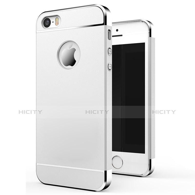 Custodia Lusso Metallo Laterale e Plastica Cover M01 per Apple iPhone 5S