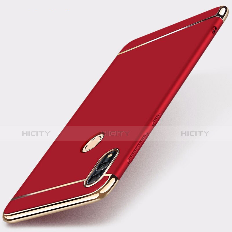 Custodia Lusso Metallo Laterale e Plastica Cover M01 per Huawei Honor 10 Lite Rosso