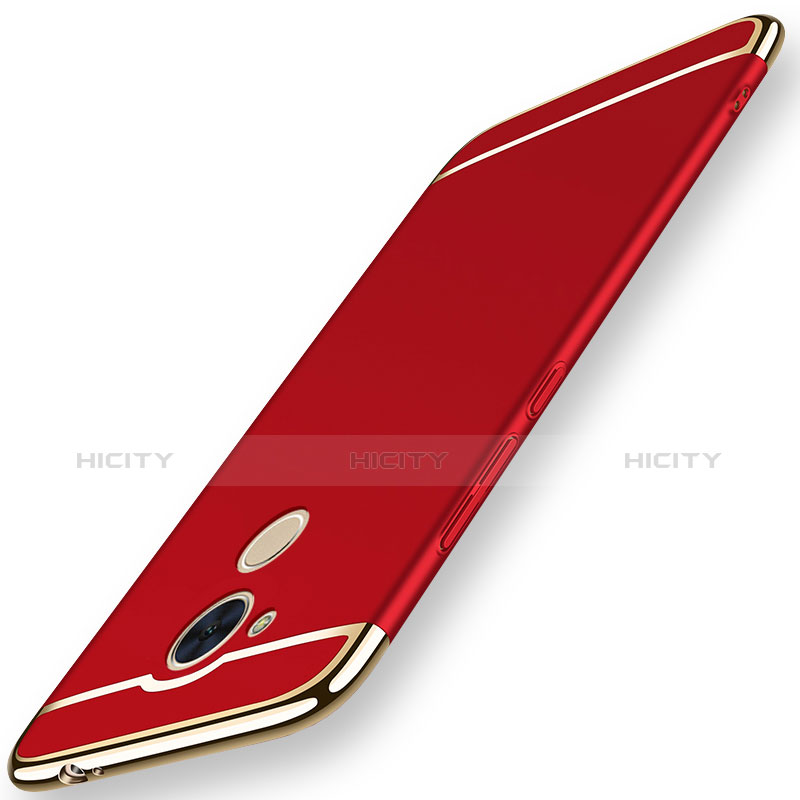Custodia Lusso Metallo Laterale e Plastica Cover M01 per Huawei Honor 6C Rosso