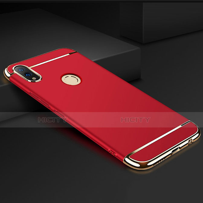 Custodia Lusso Metallo Laterale e Plastica Cover M01 per Huawei Honor 8X Rosso