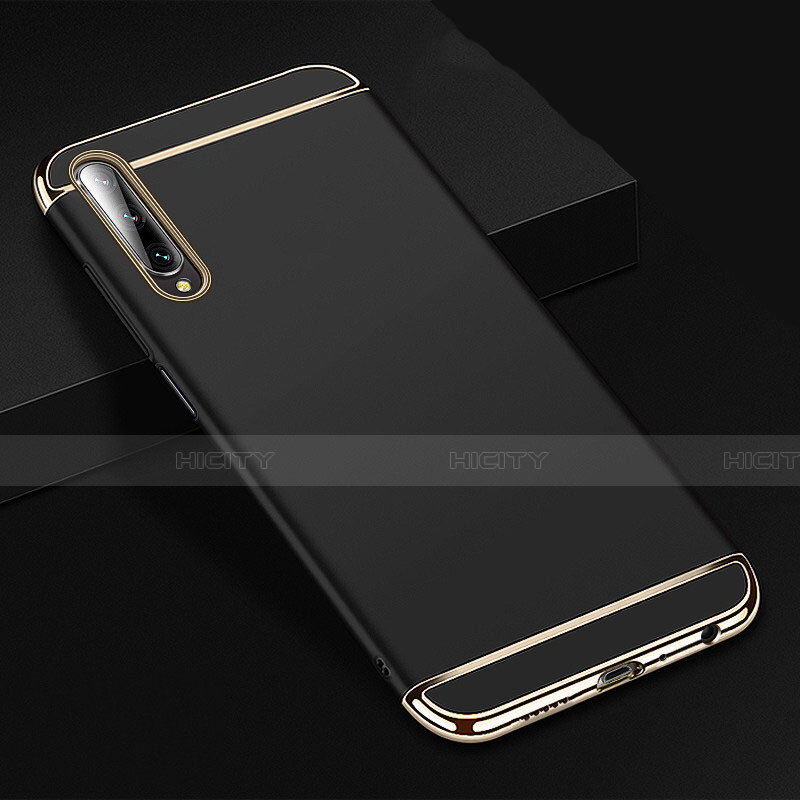 Custodia Lusso Metallo Laterale e Plastica Cover M01 per Huawei Honor 9X Pro Nero