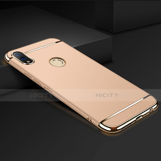 Custodia Lusso Metallo Laterale e Plastica Cover M01 per Huawei Honor V10 Lite Oro