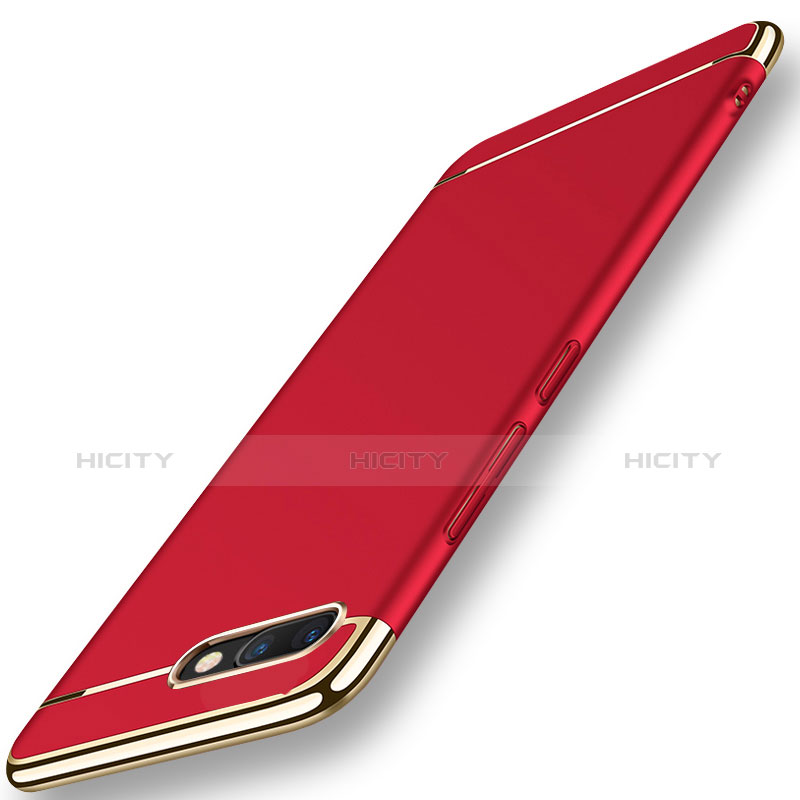 Custodia Lusso Metallo Laterale e Plastica Cover M01 per Huawei Honor View 10 Rosso