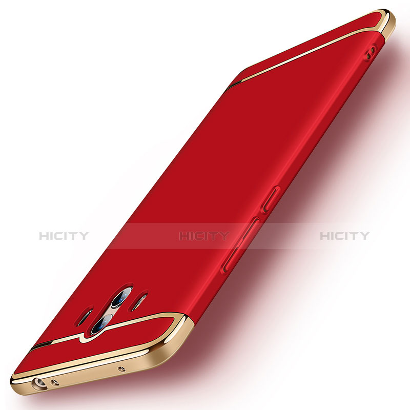 Custodia Lusso Metallo Laterale e Plastica Cover M01 per Huawei Mate 10 Rosso