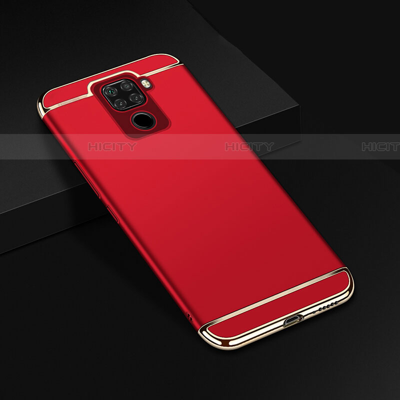 Custodia Lusso Metallo Laterale e Plastica Cover M01 per Huawei Mate 30 Lite Rosso