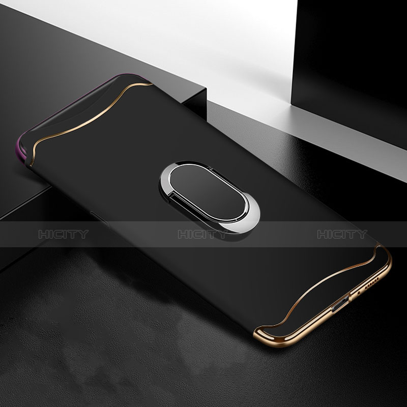 Custodia Lusso Metallo Laterale e Plastica Cover M01 per Oppo Find X Nero